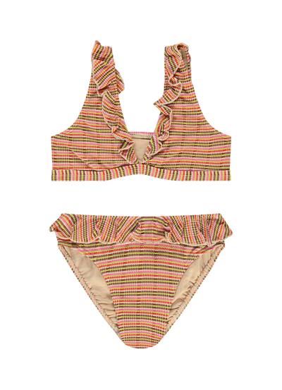 Woodstock girls ruffle bikini set 