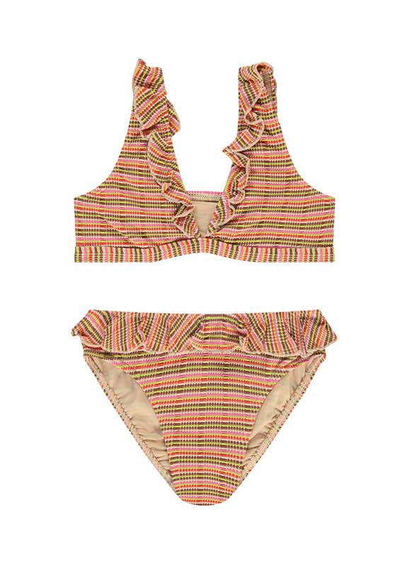 Woodstock girls ruffle bikini set 