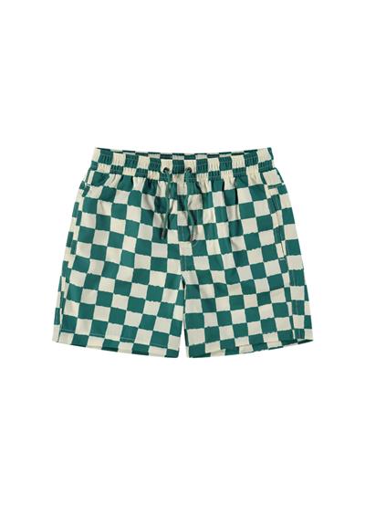 Checkerboard boys swim shorts 