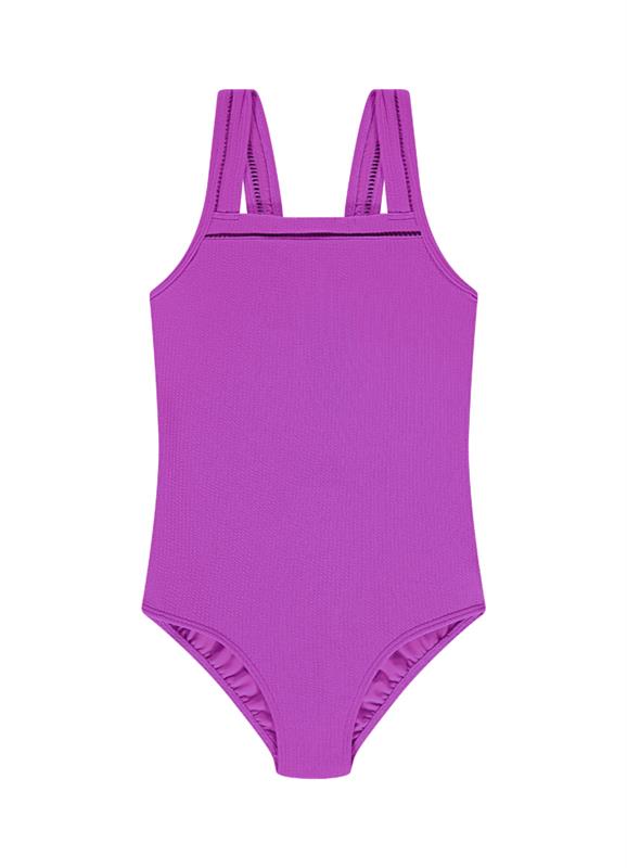 Purple Flash girls regular swimsuit 