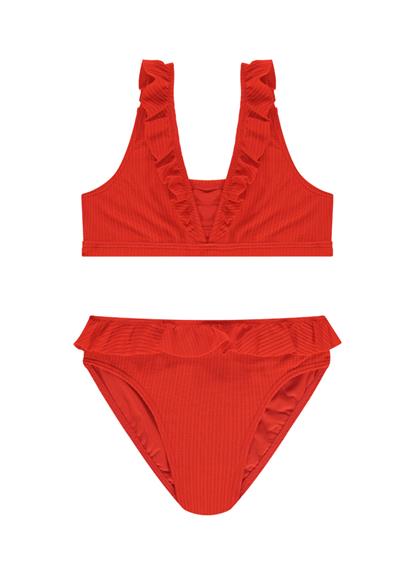 fiery-red-girls-ruffle-bikini-set