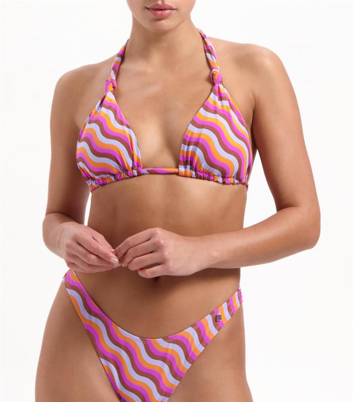 The Wave triangle bikini top 